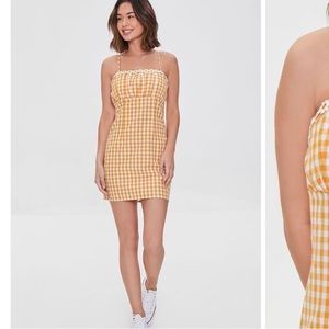 Forever 21 Gingham floral mini dress